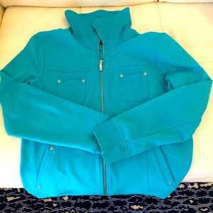 STYLE&CO SPORT BRIGHT TEAL JACKET ZIP UP SIZE LG